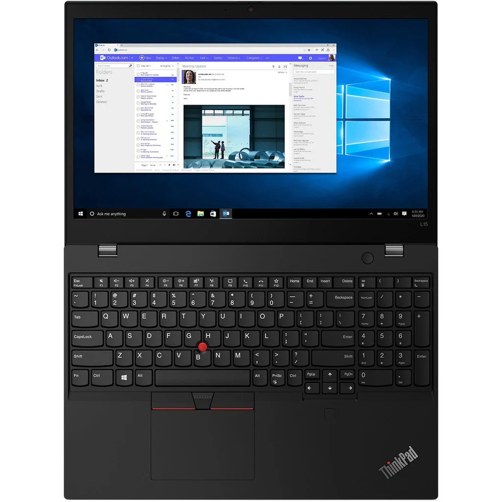 Lenovo ThinkPad L15 15.6" FHD Notebook, Intel i7-10510U, 1.80GHz, 16GB RAM, 256GB SSD, Win10P - (Refurbished)