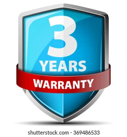 3 Year warranty